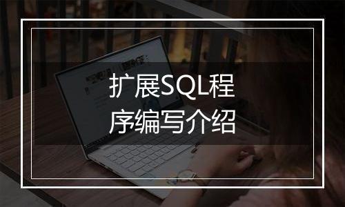 扩展SQL程序编写介绍