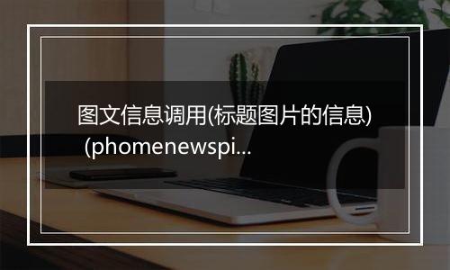图文信息调用(标题图片的信息) (phomenewspic)