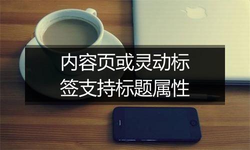 内容页或灵动标签支持标题属性