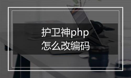 护卫神php怎么改编码