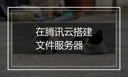 在腾讯云搭建文件服务器