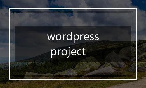 wordpress project