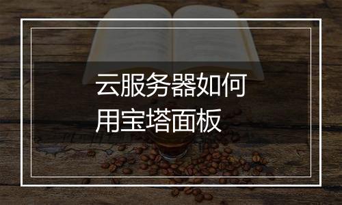 云服务器如何用宝塔面板