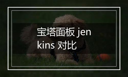 宝塔面板 jenkins 对比