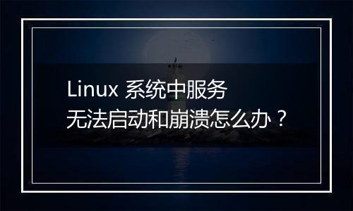 Linux 系统中服务无法启动和崩溃怎么办?