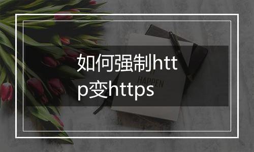 如何强制http变https