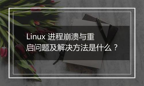 Linux 进程崩溃与重启问题及解决方法是什么?