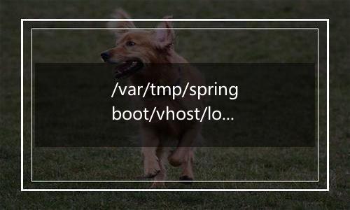 /var/tmp/springboot/vhost/logs 日志自动创建
