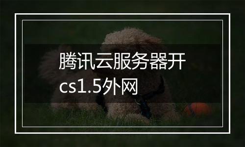 腾讯云服务器开cs1.5外网