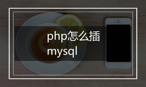 php怎么插mysql