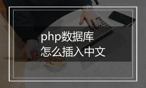 php数据库怎么插入中文