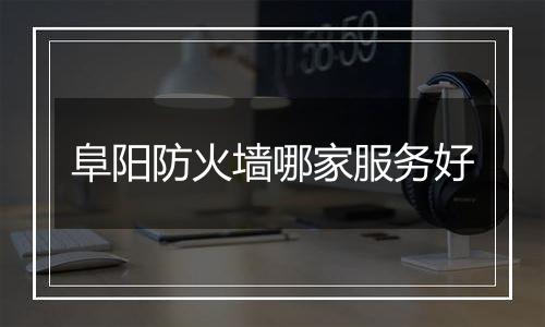 阜阳防火墙哪家服务好