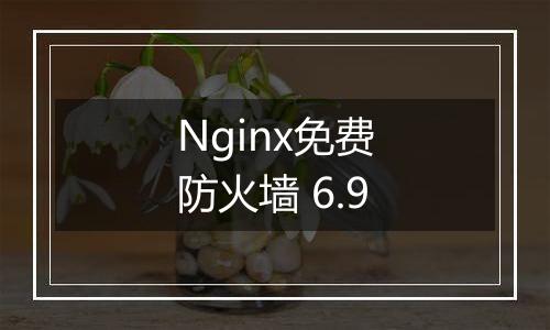 Nginx免费防火墙 6.9
