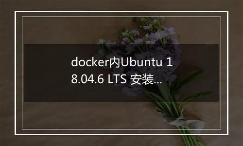 docker内Ubuntu 18.04.6 LTS 安装报错求助