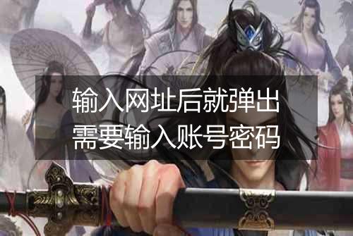 输入网址后就弹出需要输入账号密码