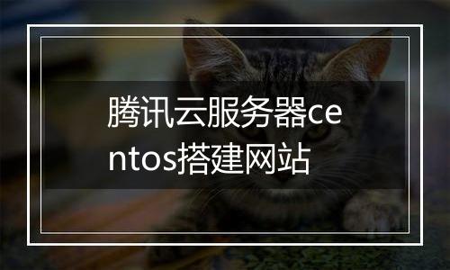 腾讯云服务器centos搭建网站
