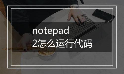 notepad2怎么运行代码