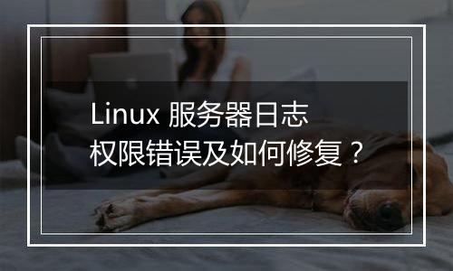 Linux 服务器日志权限错误及如何修复?