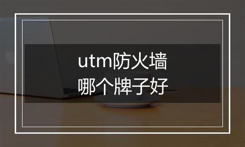utm防火墙哪个牌子好