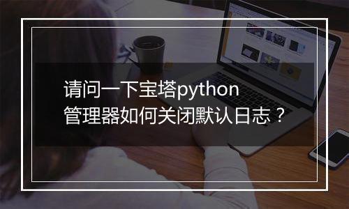 请问一下宝塔python管理器如何关闭默认日志？