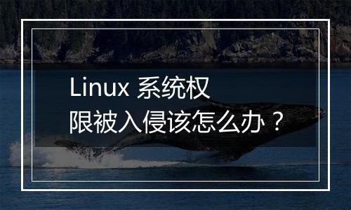 Linux 系统权限被入侵该怎么办?