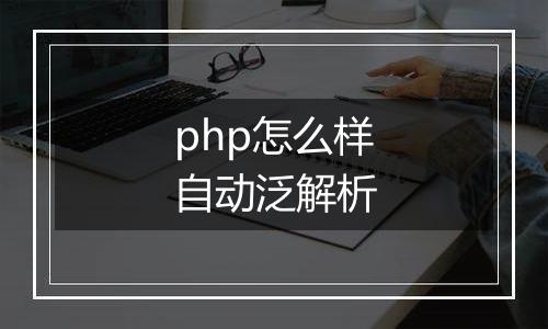 php怎么样自动泛解析