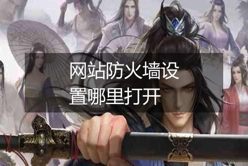 网站防火墙设置哪里打开