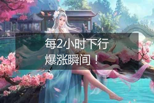 每2小时下行爆涨瞬间!