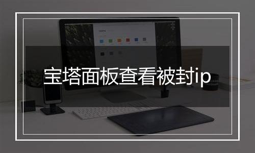 宝塔面板查看被封ip