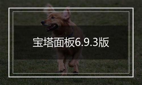 宝塔面板6.9.3版