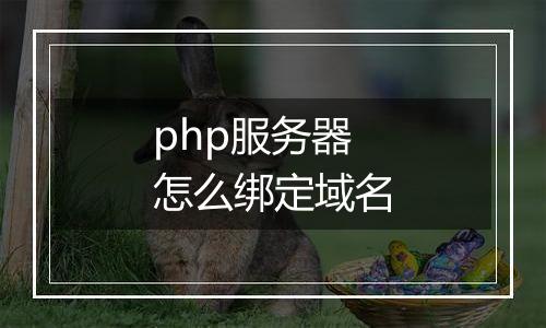 php服务器怎么绑定域名