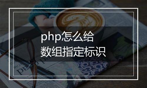 php怎么给数组指定标识