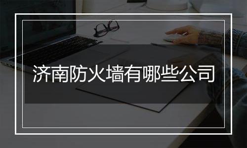 济南防火墙有哪些公司
