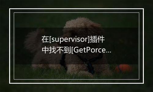 在[supervisor]插件中找不到[GetPorcessList]方法