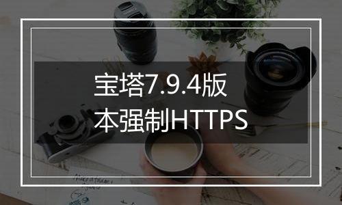 宝塔7.9.4版本强制HTTPS