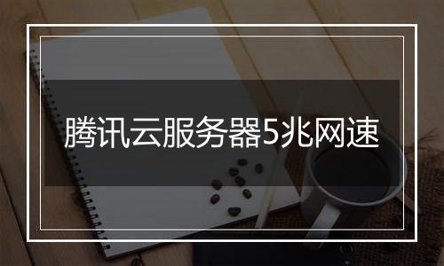 腾讯云服务器5兆网速