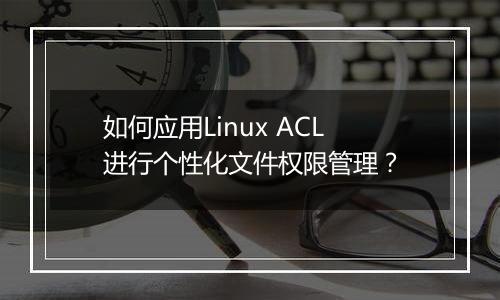 如何应用Linux ACL进行个性化文件权限管理?