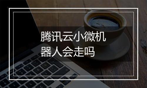 腾讯云小微机器人会走吗