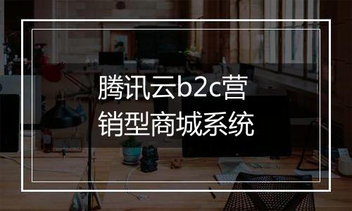 腾讯云b2c营销型商城系统