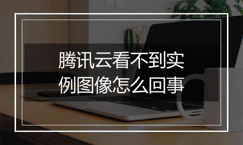 腾讯云看不到实例图像怎么回事