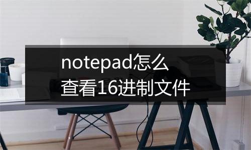 notepad怎么查看16进制文件