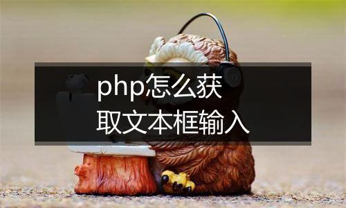 php怎么获取文本框输入