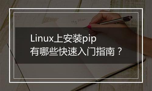 Linux上安装pip有哪些快速入门指南?