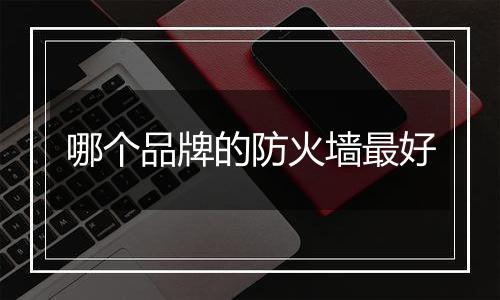 哪个品牌的防火墙最好