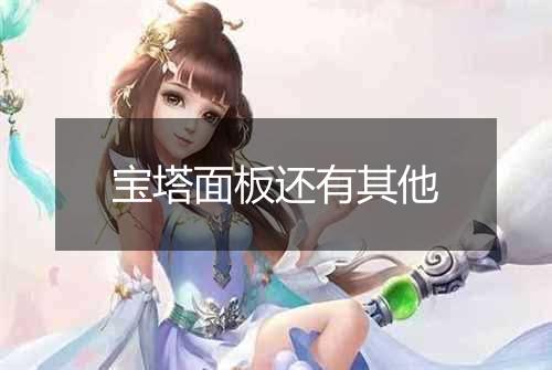 宝塔面板还有其他