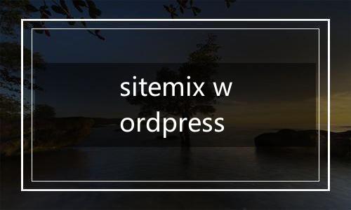 sitemix wordpress