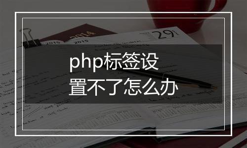 php标签设置不了怎么办