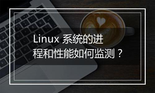 Linux 系统的进程和性能如何监测?