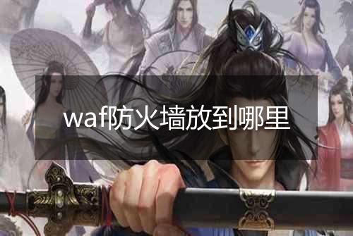 waf防火墙放到哪里