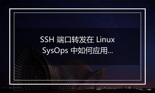 SSH 端口转发在 Linux SysOps 中如何应用?